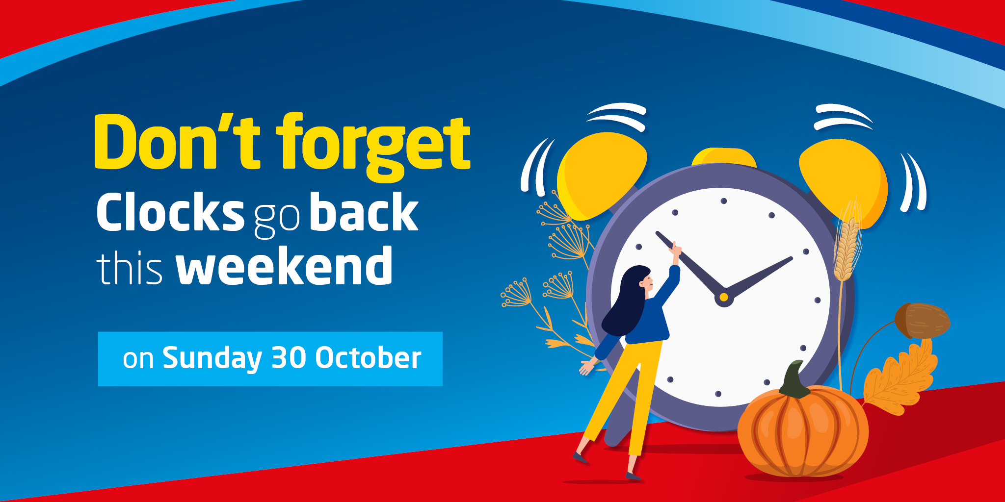 Don't clocks go back this weekend morebus